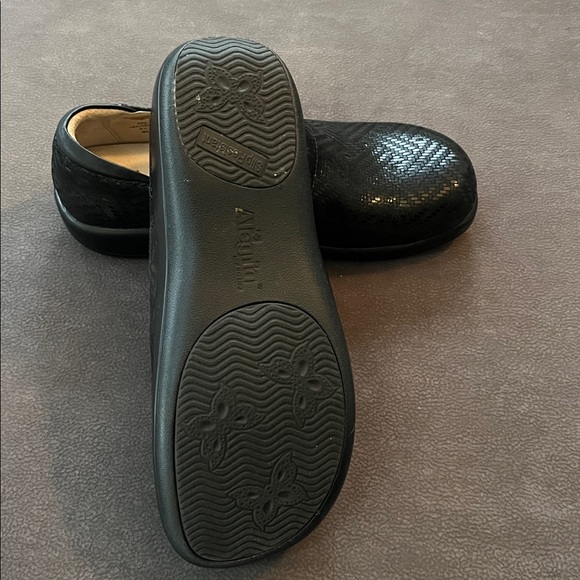 Alegria PG Lite Kel-530 Black Dazzler Pro Slip On Comfort Leather Shoe Sz 39|8 - Picture 5 of 5
